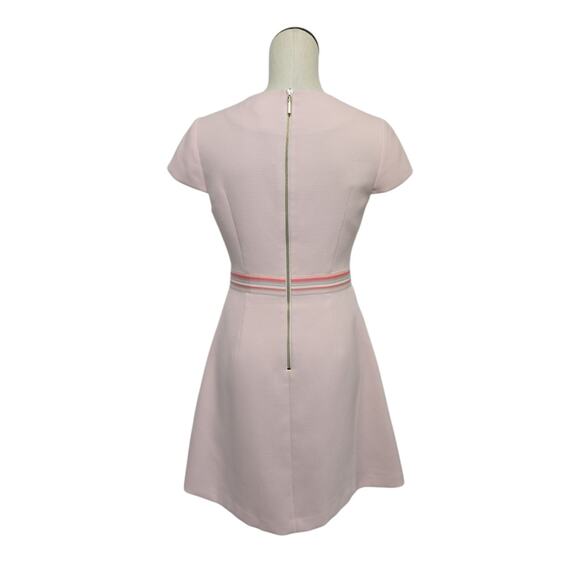 Ted Baker 'Heltty' Skater Dress in Soft Pastel Pink Size 2 US Size‎ Small Office - Picture 2 of 9